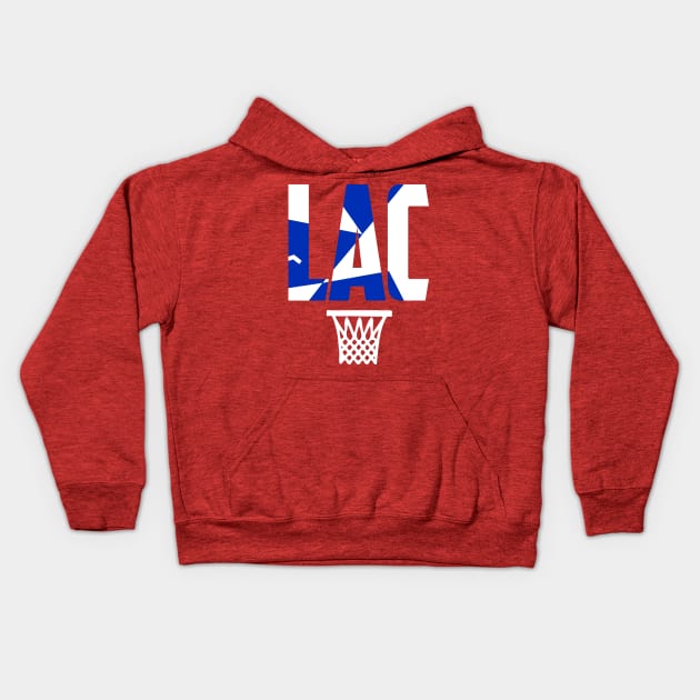 Los Angeles Basketball LAC Kids Hoodie by funandgames